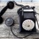 Phone has dial in bakelite