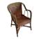 Fauteuil ancien en rotin bicolore