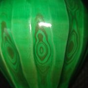 Vase céramique vert à effet de moire vers 1930