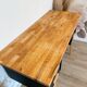 Vintage desk, Scandinavian style, Black lacquer and Beech