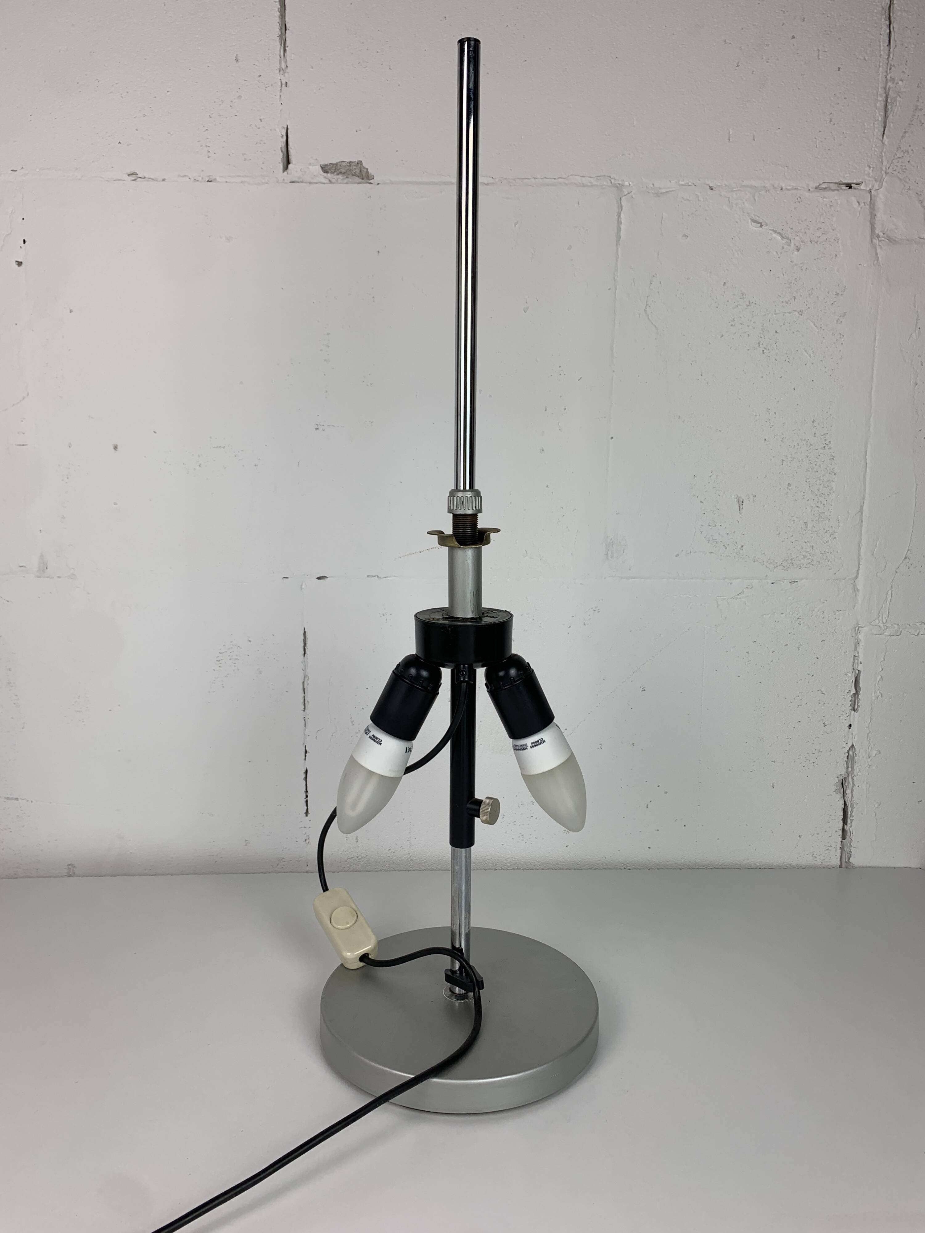 Large Dutch design space age adjustable table or desk lamp by Harco Loor, 1
