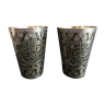 Cups in metal grave