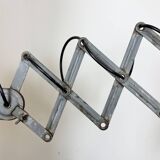 Grey Industrial Gooseneck Scissor Wall Lamp from Elektroinstala, 1960s