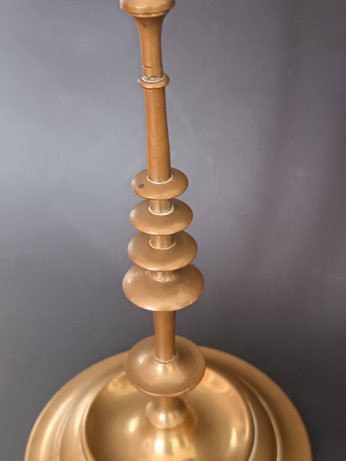 Pair of brass candlesticks