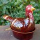 Retro zoomorphic terrine turkey