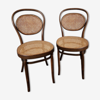 Pairs of bistro chairs