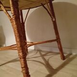 Round wicker table