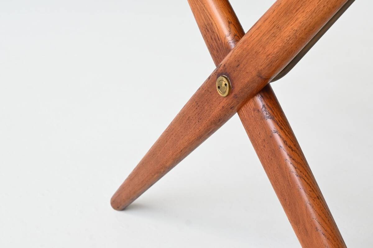 Hans Wegner's AT 303 cross-legged dining table, Andreas Tuck, Denmark, 1950