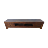 Meuble, console en palissandre massif