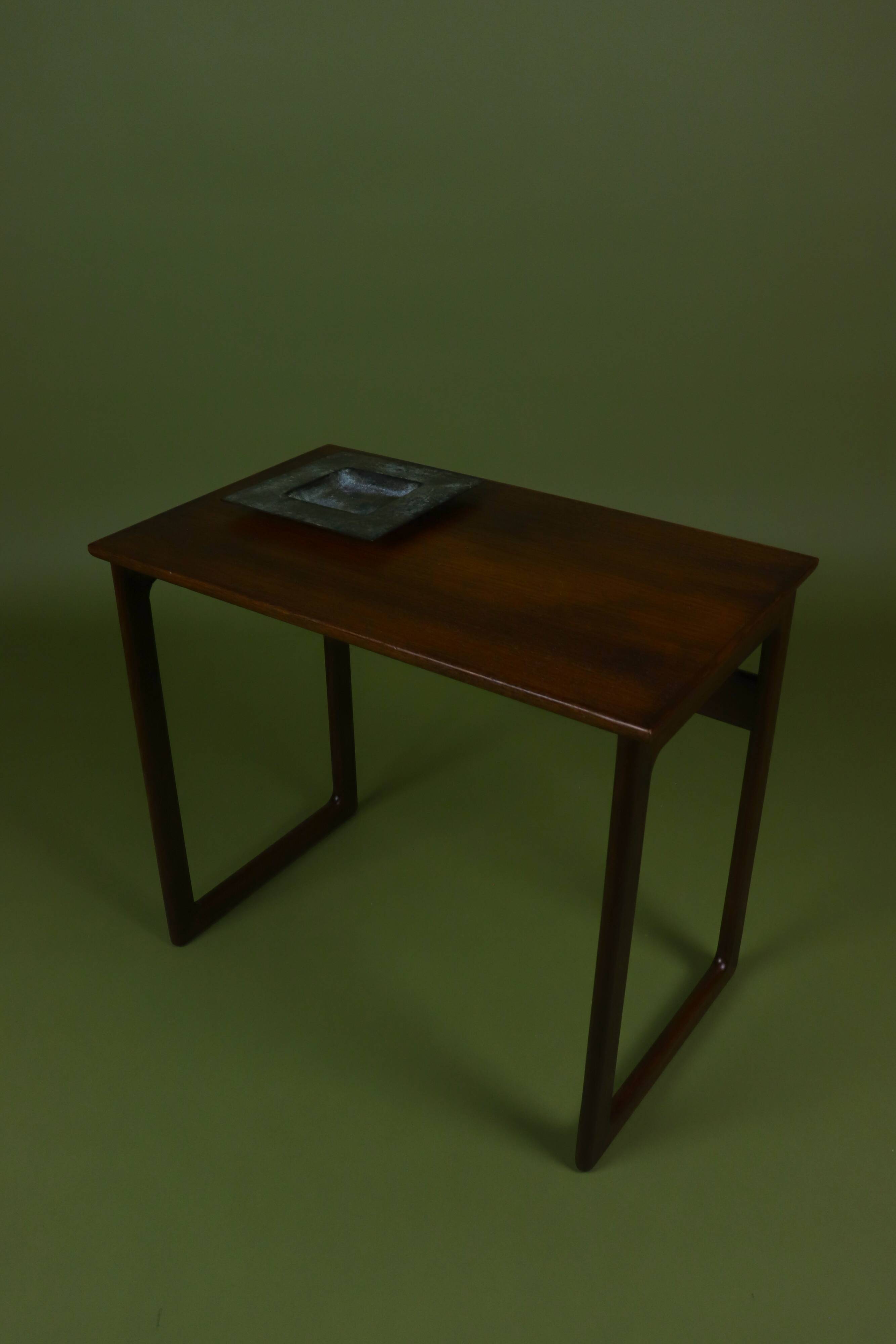 Brutalist metal patinated catchall bowl