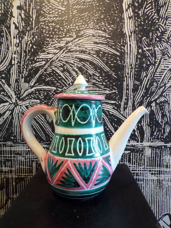 Cafetière céramique signée Allix Vallauris