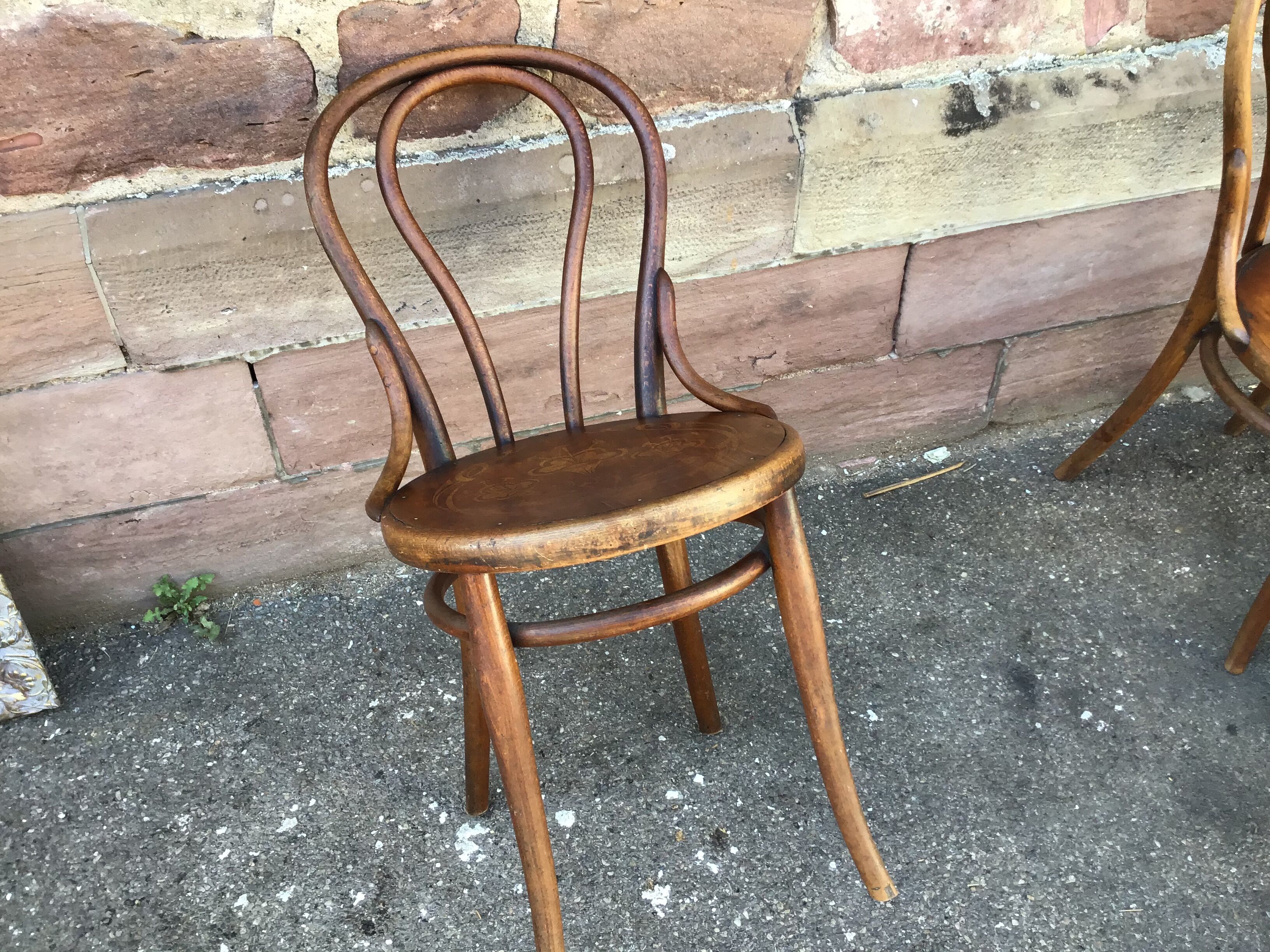 4 viennese bistro chairs tuna and curved wood