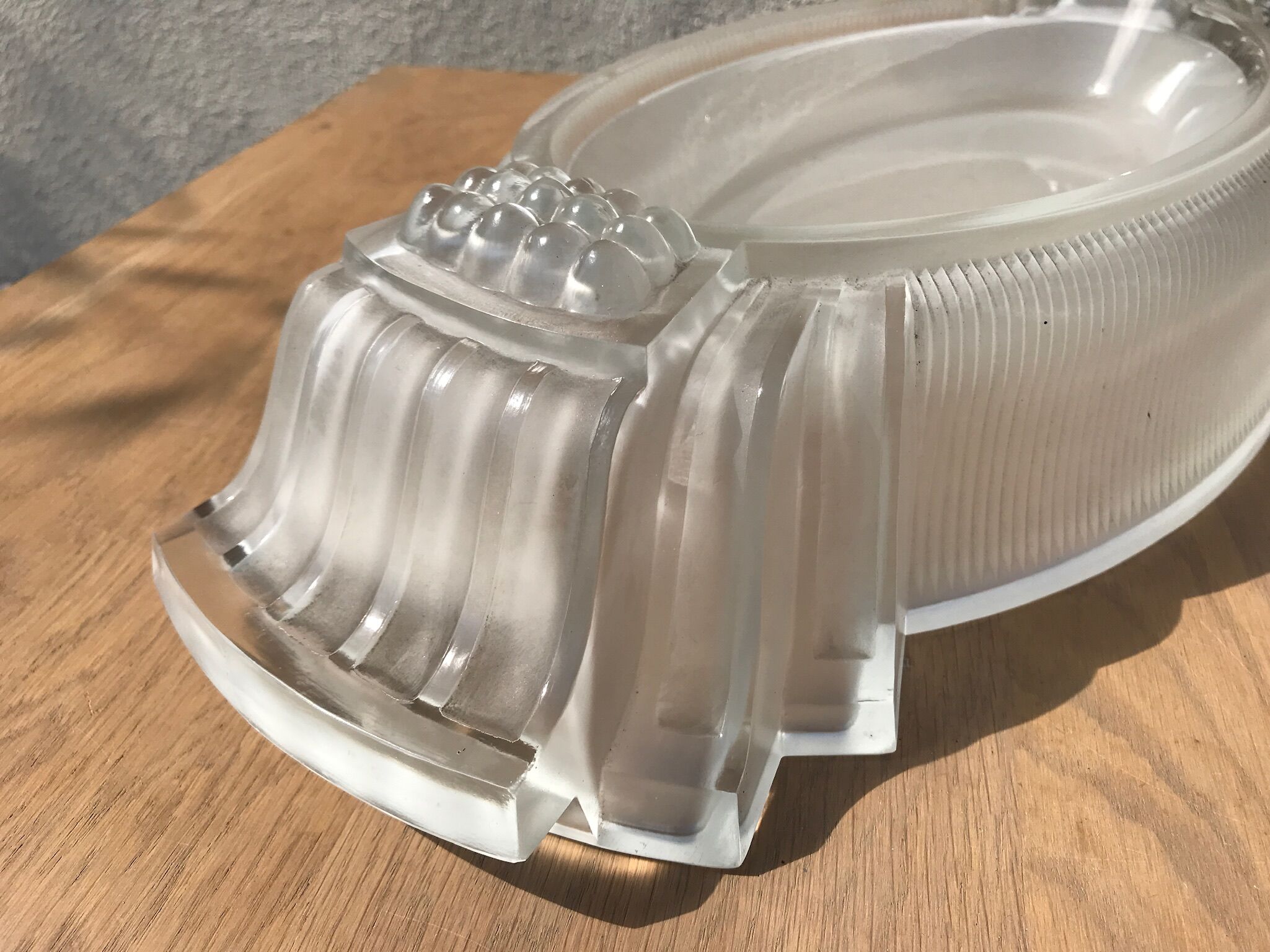 Pressed glass fruit cup