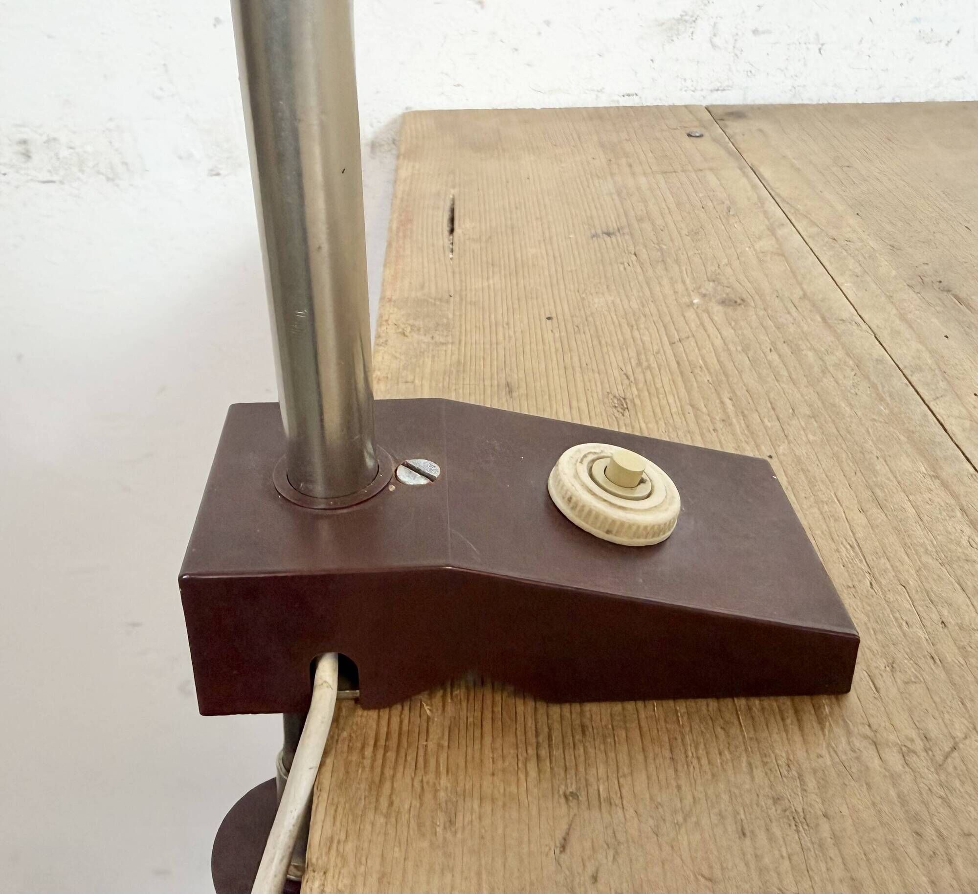 Blue Industrial German Workshop Table Lamp from Reif Dresden, 1960s