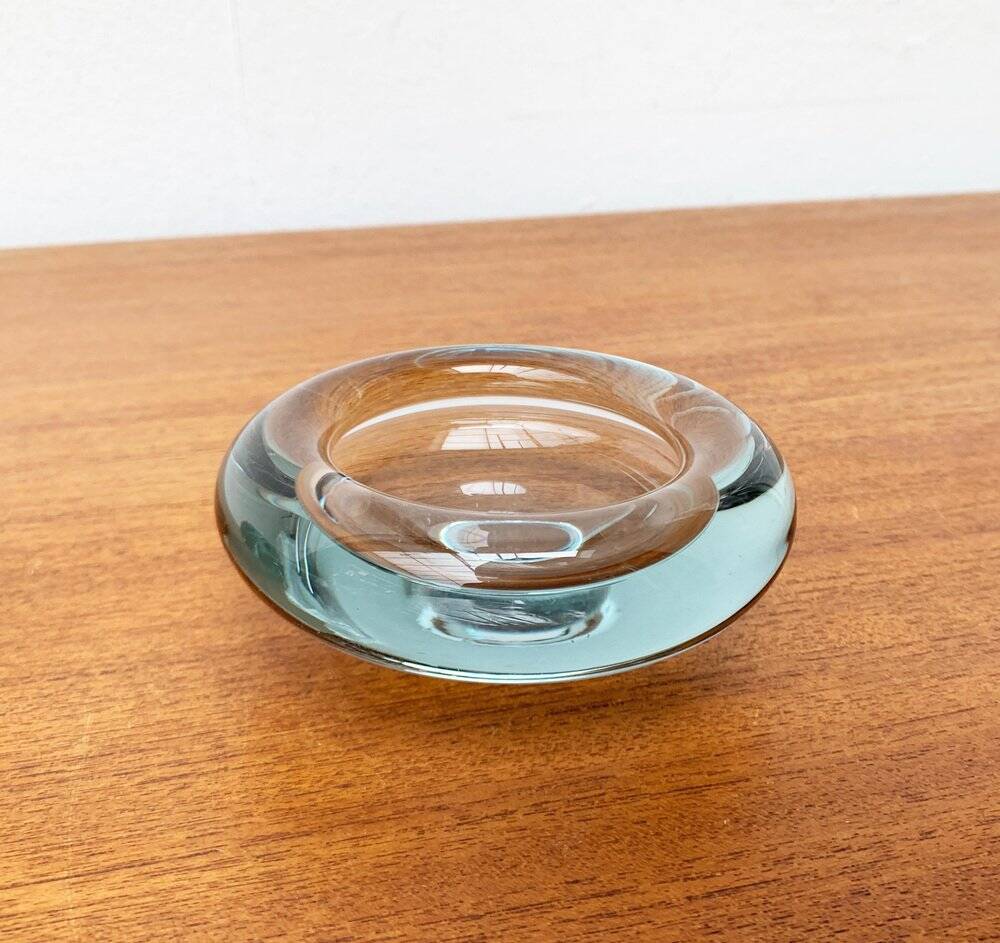 Set of 2 Danish glass bowls from the mid-century by Per Lütken for Holmegaard, 1960s.