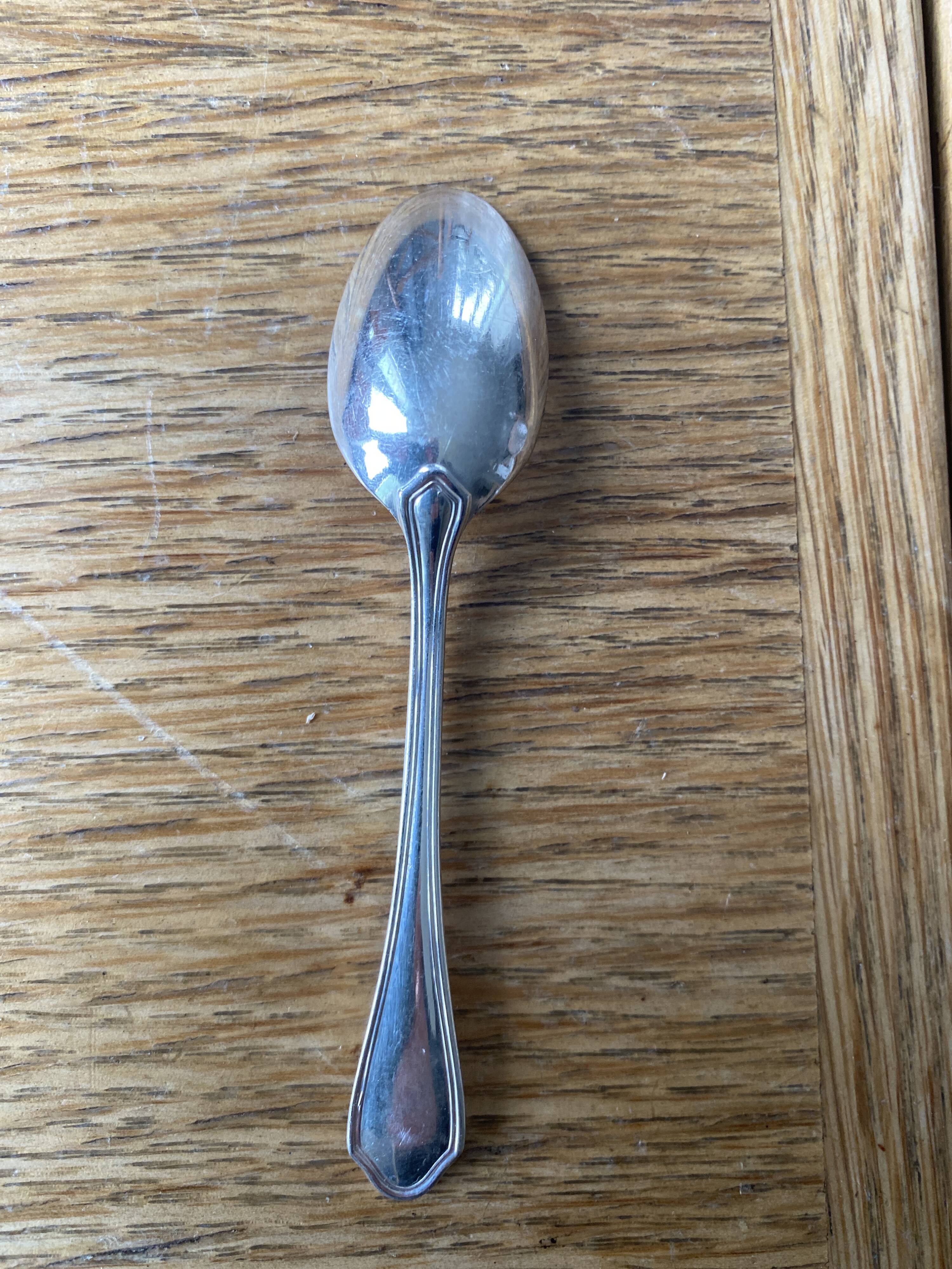 12 Ravinet d'Enfert silver-plated mocha spoons