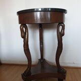 Empire style ceremonial table with mahogany swans