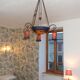 Art Deco Lustre Noverdy France in beaten iron