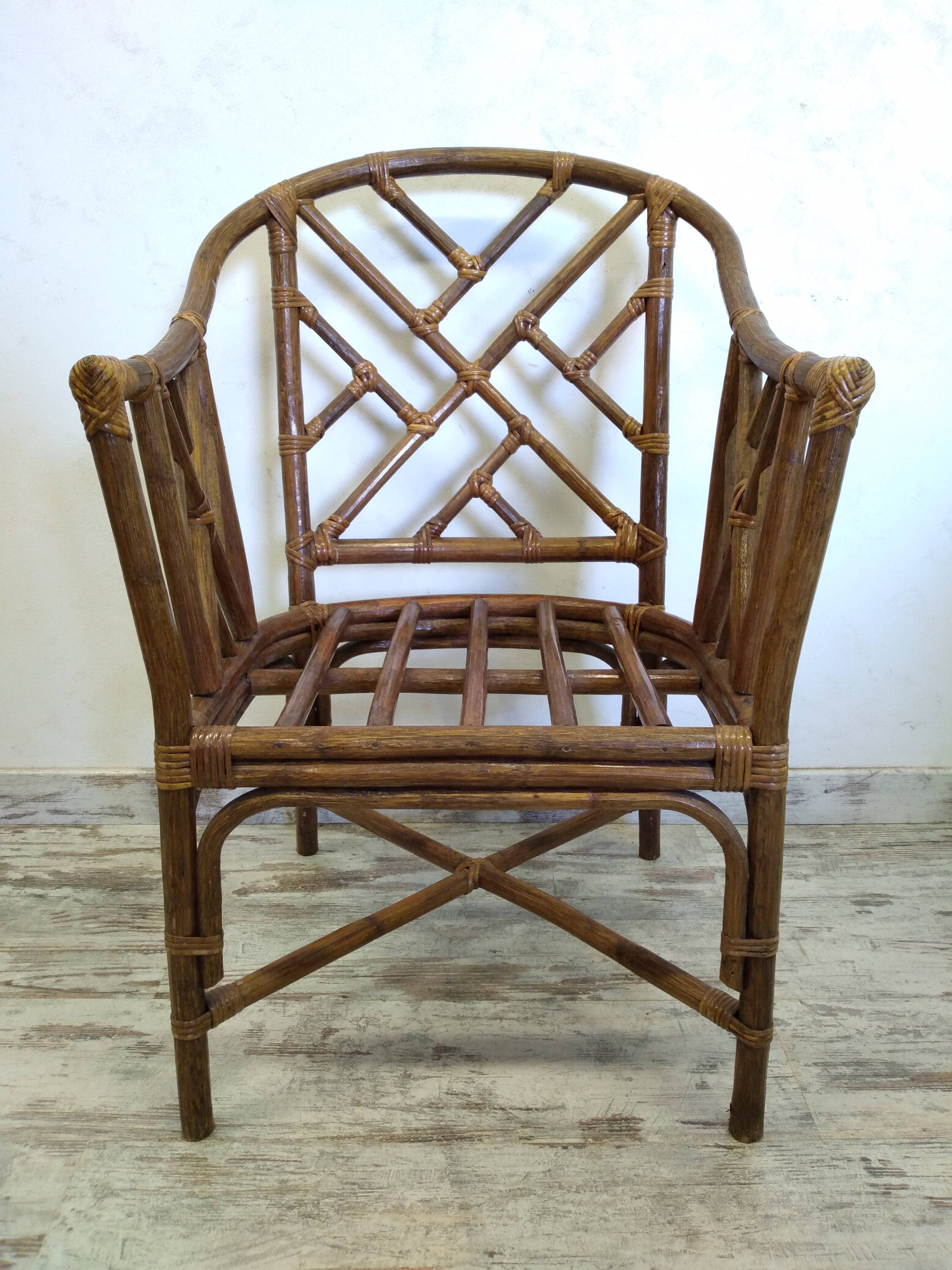 Bamboo armchair