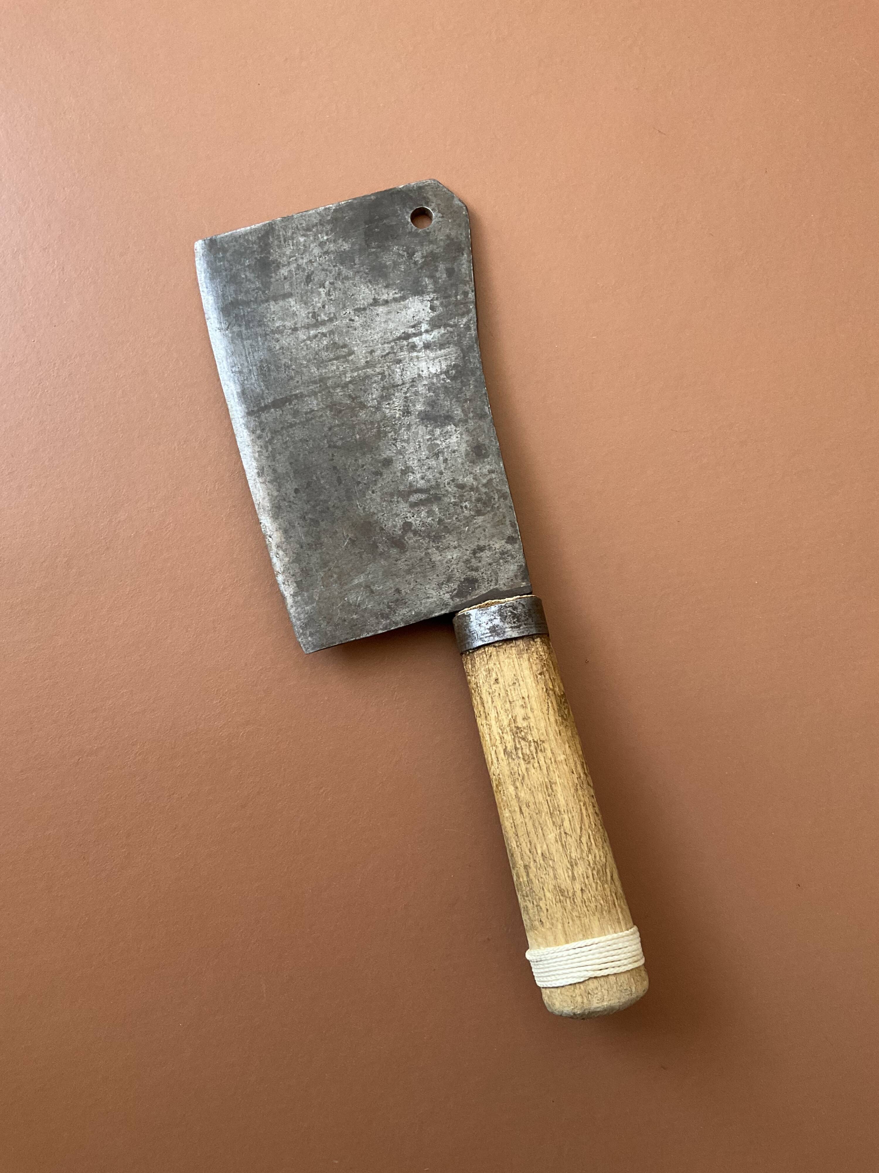 Old butcher's cleaver