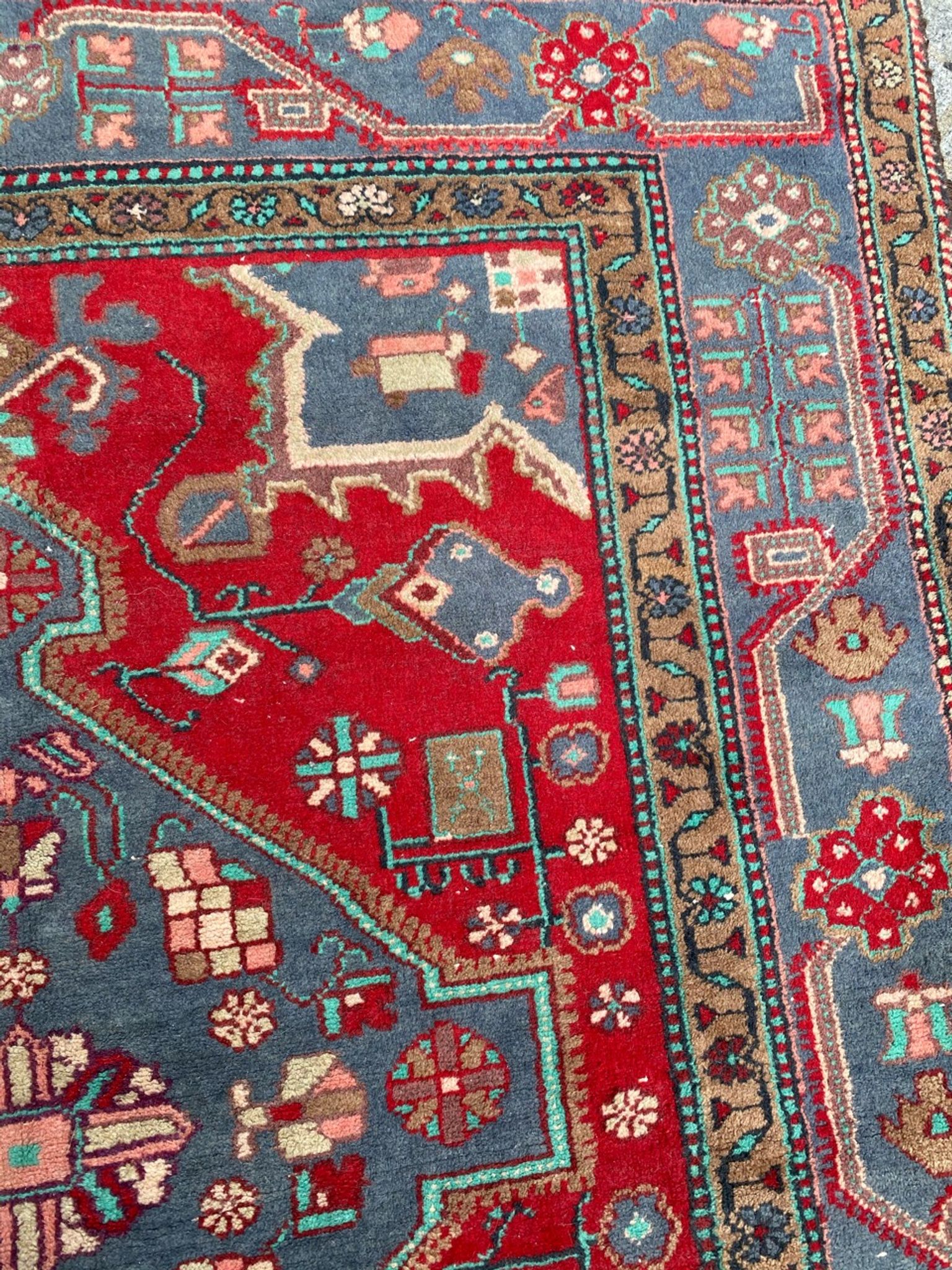 Malayer ancient persian carpet 138x238 cm