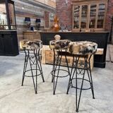 Set of 3 70s Bar Stools