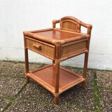 Rattan bedside