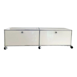 White USM two-box cabinet