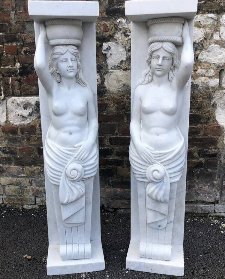 Pair of caryatids