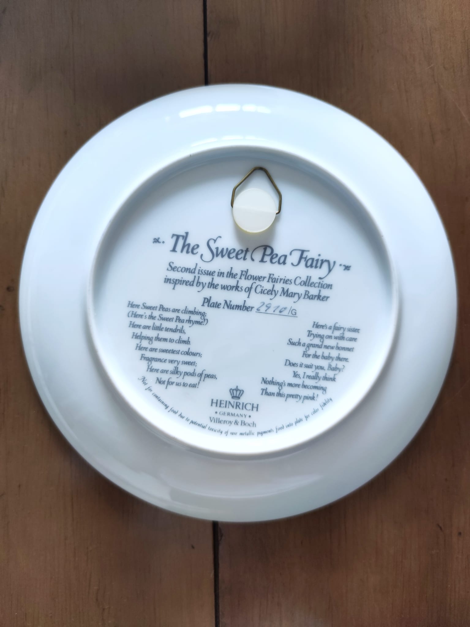 Plate the sweet pea fairy villeroy & boch