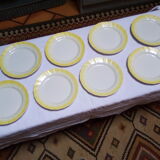 8 Sarreguemines dessert plates