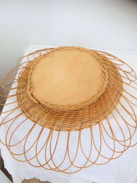 Vintage rattan mirror  50x55cm