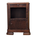 Vintage furniture in solid walnut and marble