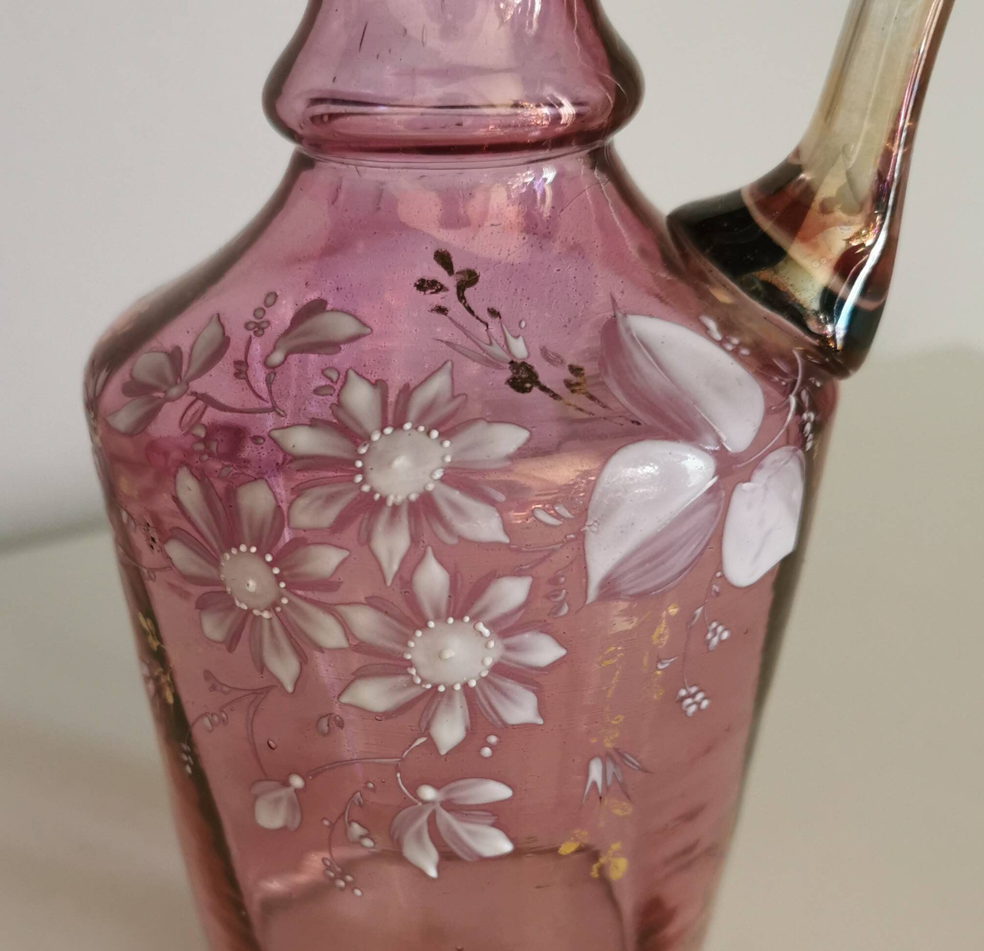 Licorera / jarra francesa y vasos – art noveau