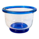 Vintage blue Murano glass vase by Vistosi, Italy, 1970s
