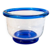 Vase en verre de Murano bleu par Vistosi, Italie, années 70