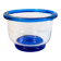 Vintage blue Murano glass vase by Vistosi, Italy, 1970s