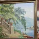 Tableau huile sur toile représentant une scène romantique
