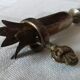 Lot of 12 sleeves with leg, silver metal