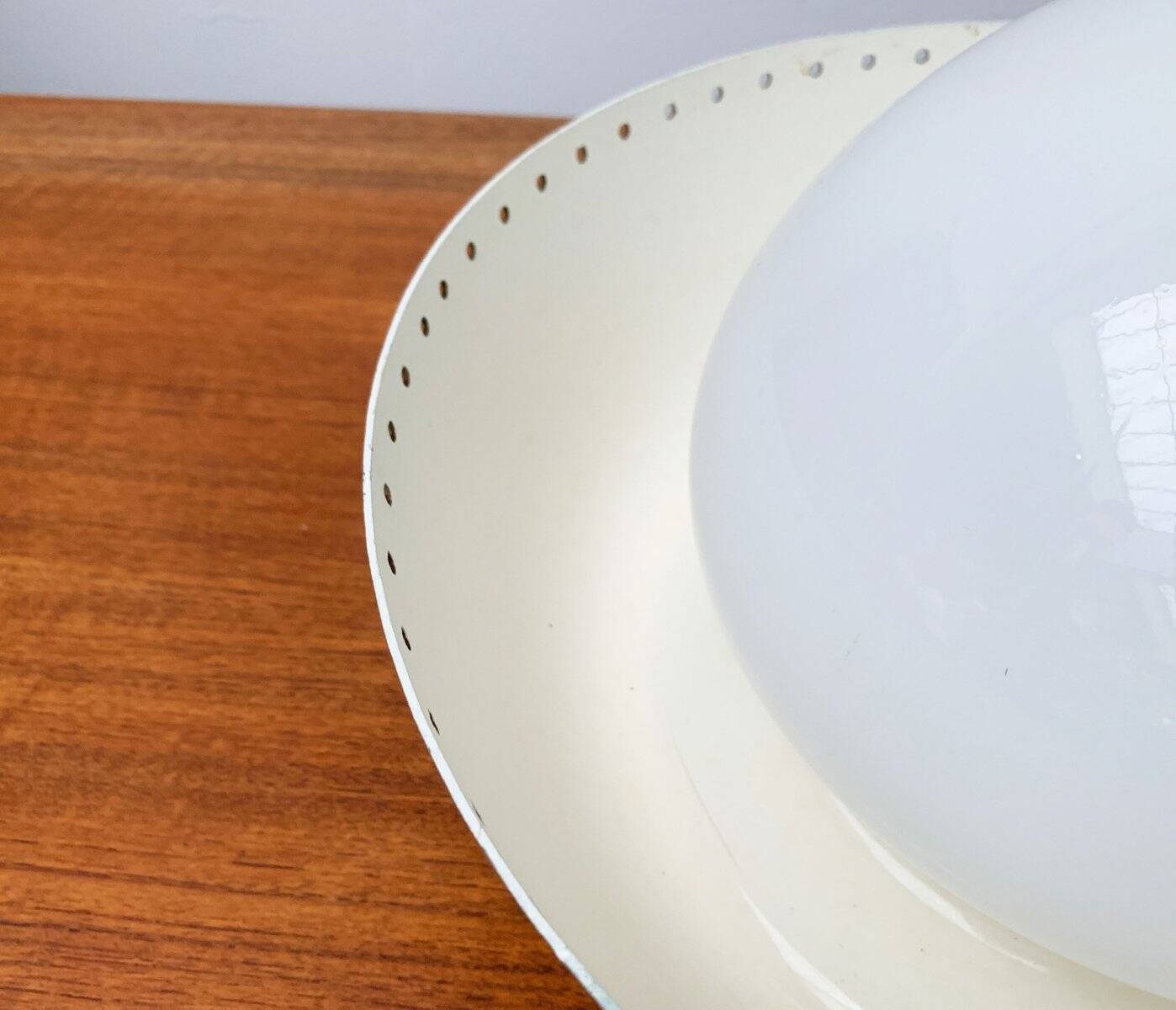 Mid-century German minimalist ceiling lamp by Bega.