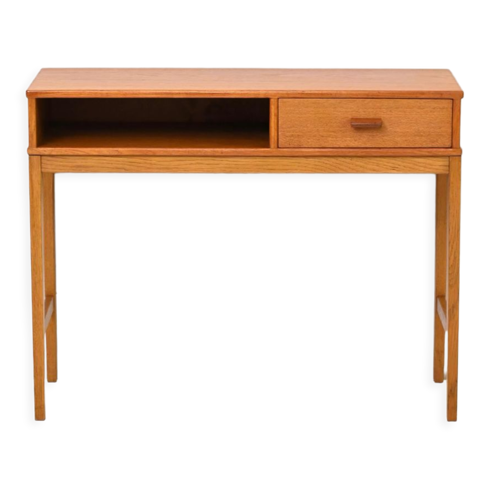 Vintage teak console with drawer