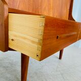 Vintage Danish mid-century teak bar cabinet 1960
