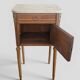 Louis XVI style side table - Marquetry wood and gilded bronze