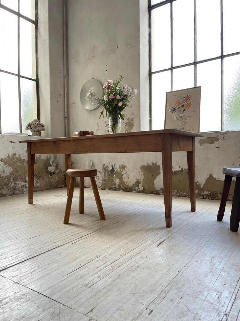 Farm table pine and walnut 2m