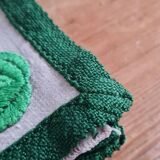 Set of 4 hand-embroidered linen napkins