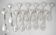 Christofle Pompadour, 12 oyster forks, silver-plated, perfect condition.