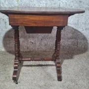 Table de couture victorienne anglaise à abattants, XIXe siècle
