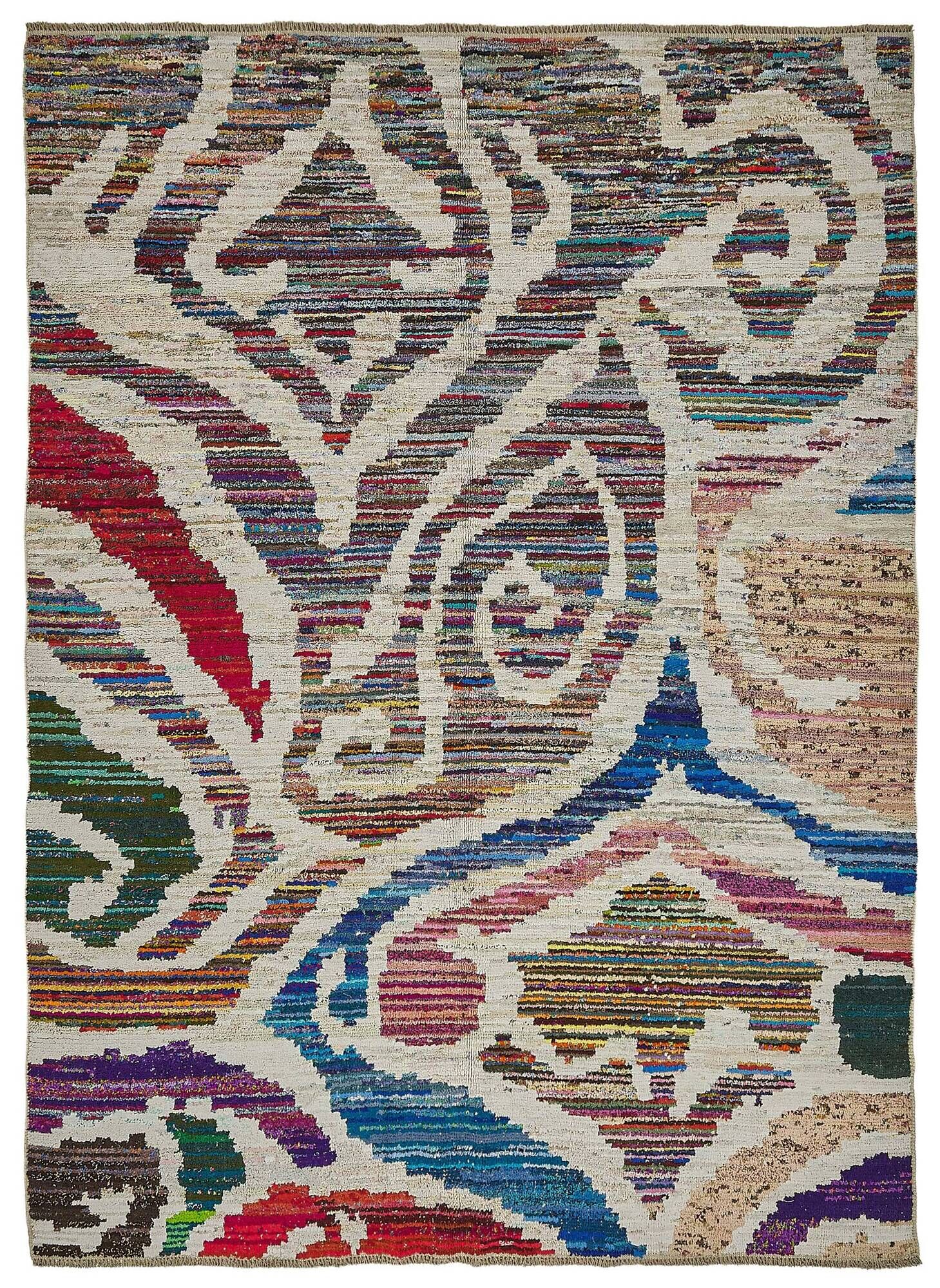 Handwoven Turkish Recycled Boho Rug 243 cm x 330 cm