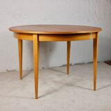 Scandinavian style teak table with butterfly extension