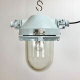 Grey industrial explosion proof lamp, 1970s